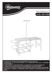 Outsunny A20-391V00 Assembly Instructions Manual