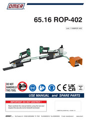 Omer 11568ROP-402 User Manual And Spare Parts