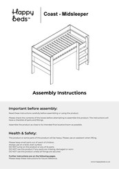 Happy Beds Coast-Midsleeper Assembly Instructions Manual