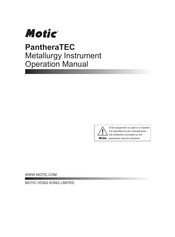 Motic PantheraTEC-BF-TD Operation Manual
