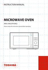 Toshiba MW3-AM25PFI(MG) Instruction Manual