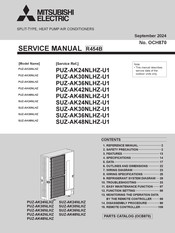 Mitsubishi Electric SUZ-AK24NLHZ Service Manual