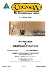 Shamic Sheetmetal Coonara MIDI Installation & Operating Instructions Manual