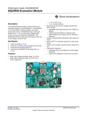 Texas Instruments BQ25820 User Manual