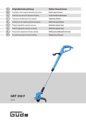 GÜDE GRT 350 F Operating Instructions Manual