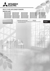 Mitsubishi Electric MSZ-EF25VGDW Operating Instructions Manual