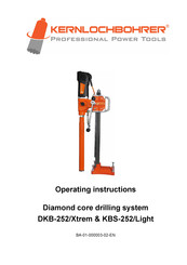 Kernlochbohrer DKB-252/Xtrem Operating Instructions Manual