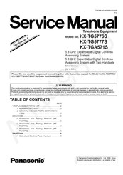 Panasonic KX-TG5777S Service Manual