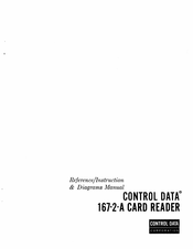 Control Data Corporation 167-2-A Instruction Manual