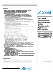 Atmel ATmega2564RFR2 Manual