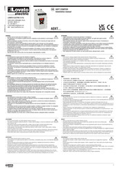 LOVATO ELECTRIC ADXT0034 Installation Manual