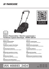 Parkside PERM 1200 A1 Translation Of The Original Instructions