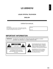 Sharp LC-20SH21U - 20
