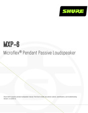Shure Microflex MXP-6 Manual