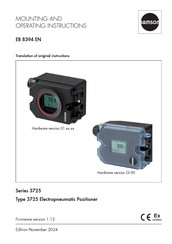 Samson 3725 Series Mounting And Operating Instructions