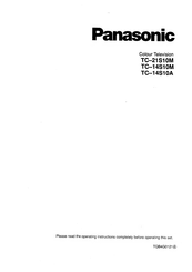 Panasonic TC-21S10M Manual