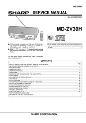 Sharp MD-ZV30H Service Manual