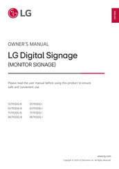 LG 55TR3DQ-I Owner's Manual