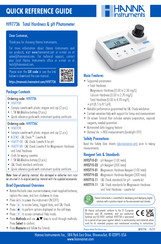 Hanna Instruments HI97736 Quick Reference Manual