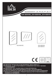 HOMCOM 834-804V00 Installation Instructions Manual