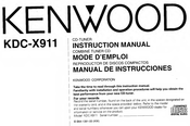 Kenwood KDC-X911 Instruction Manual