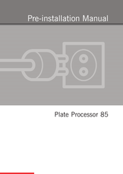 Glunz & Jensen Plate processor 85 Preinstallation Manual