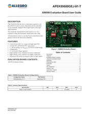 Allegro MicroSystems APEK89500GEJ-01-T User Manual
