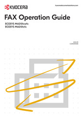 Kyocera ECOSYS MA2101cfx Operation Manual