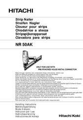 Hitachi NR 50AK Handling Instructions Manual