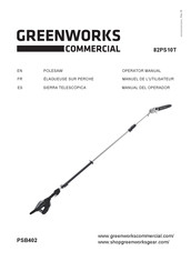 GreenWorks Commercial PSB402 Operator's Manual