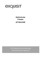 Exquisit GT100-010E Instruction Manual