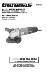 Genesis GAG745 Operator's Manual