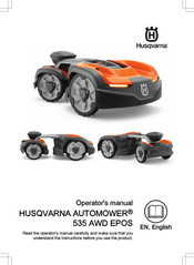 Husqvarna Automower 535 AWD Operator's Manual
