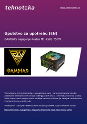 GAMDIAS KRATOS M1-750W Quick Installation Manual