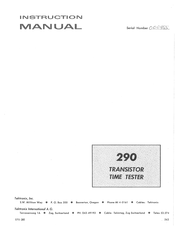 Tektronix 290 Manual