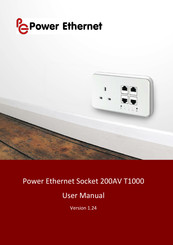 Power Ethernet PE Socket 200AV T1000 User Manual