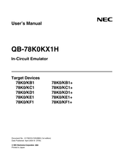 NEC QB-78K0KX1H User Manual