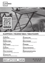 LIVARNO home 475103 2404 Operation And Safety Notes