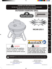 Napoleon NK14K-LEG-3 Assembly, Use And Care Manual