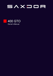 Saxdor 400 GTO Owner's Manual