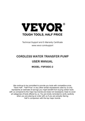 VEVOR FSP20DC-2 User Manual