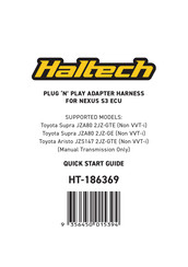 Haltech HT-186369 Quick Start Manual