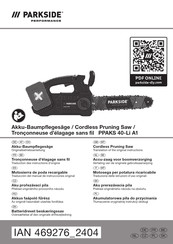 Parkside PPAKS 40-Li A1 Translation Of The Original Instructions