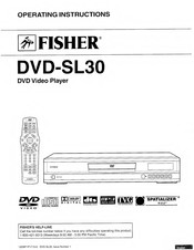 Fisher DVD-SL30 Operating Instructions Manual