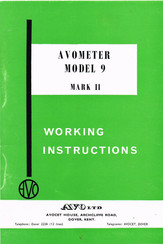 AVO 9 MARK II Working Instruction
