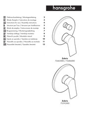 Hans Grohe Zebris 72592 0 Series Instructions For Use/Assembly Instructions