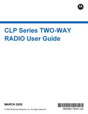 Motorola solutions CLP1010e User Manual