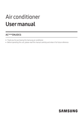 Samsung AC DNJDCG Series User Manual