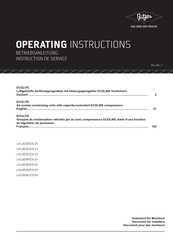 Bitzer ECOLITE LHL5E/4EES-4Y Operating Instructions Manual