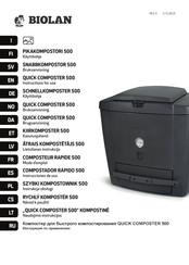 BIOLAN QUICK COMPOSTER 500 Instructions For Use Manual